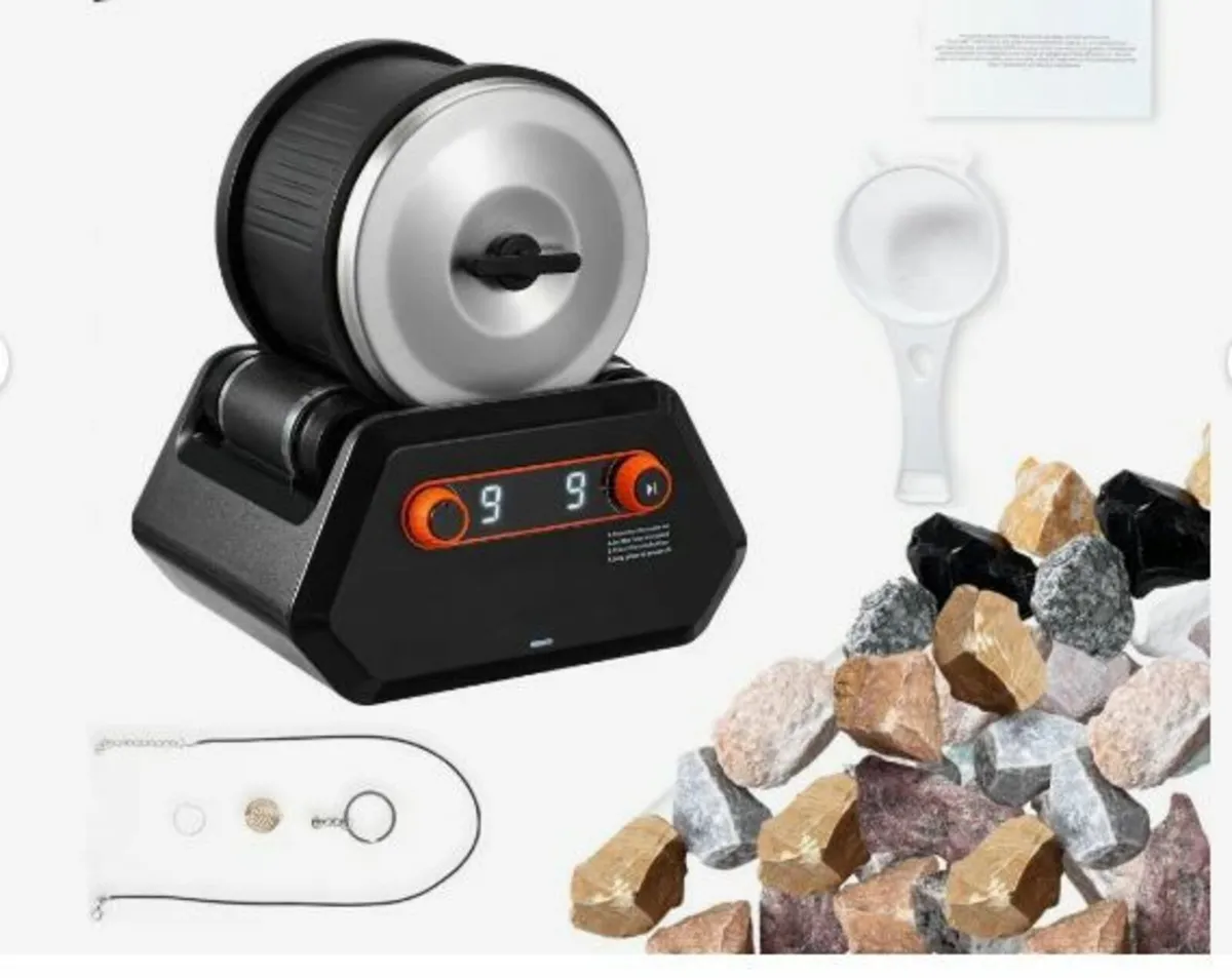 Rock Tumbler Kit, 4 lbs Rock Polishing Kit - Image 1
