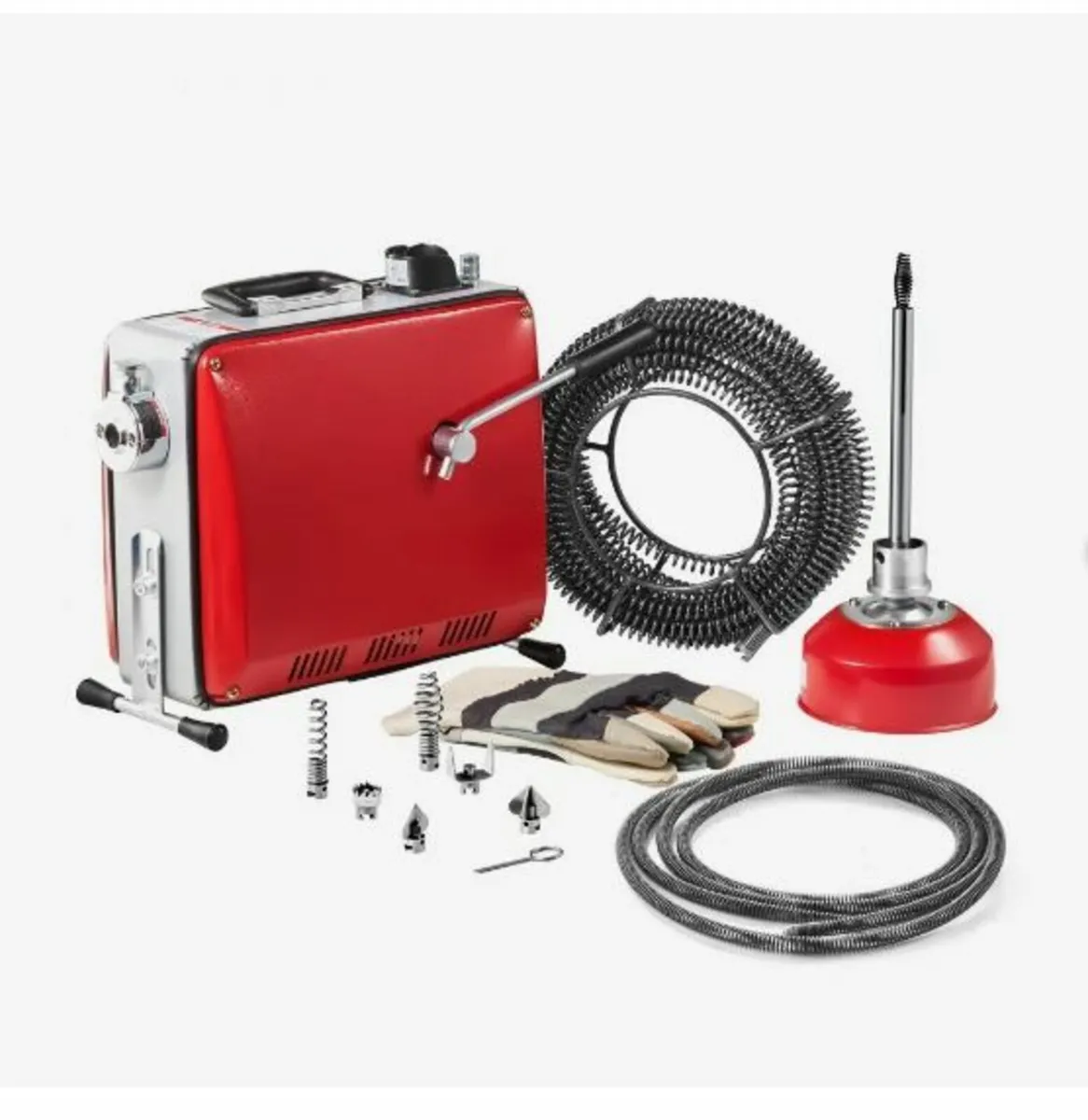Drain Cleaner Machine, 390W 1400RPM - Image 1