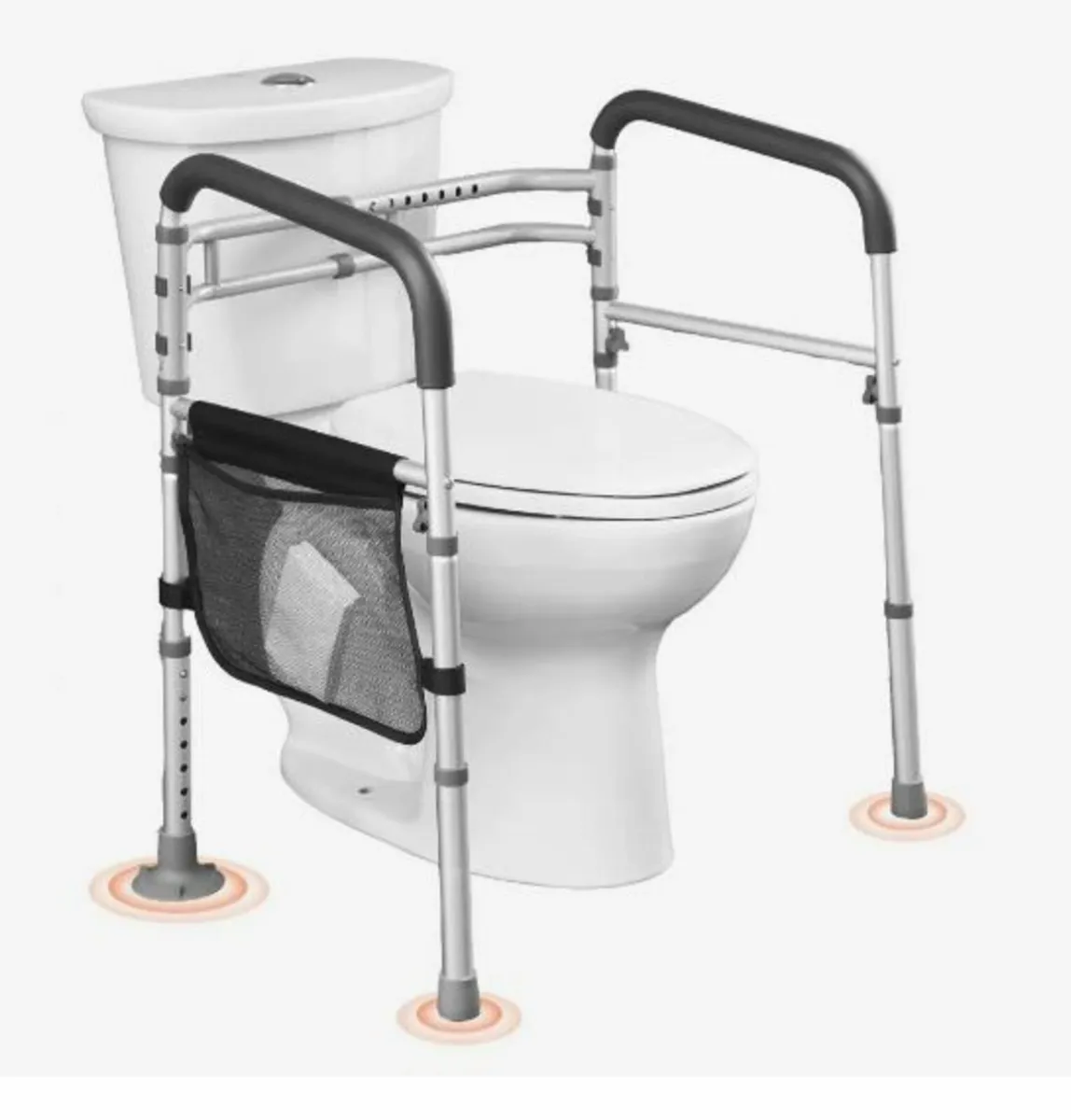 Toilet Safety Rail, 300 LBS Foldable - Image 1