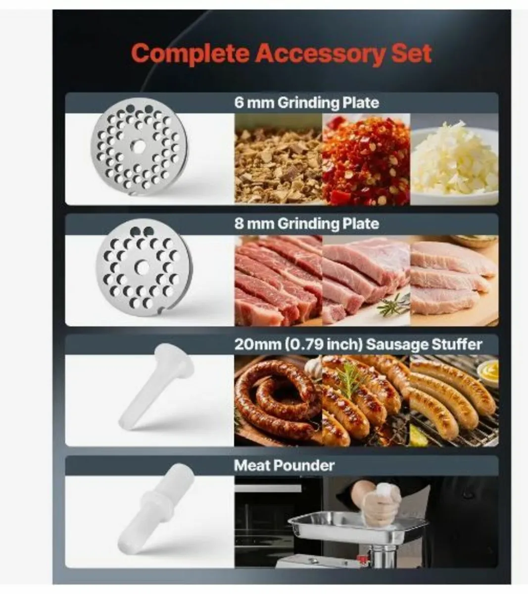 Commercial Electric Meat Grinder - Image 2
