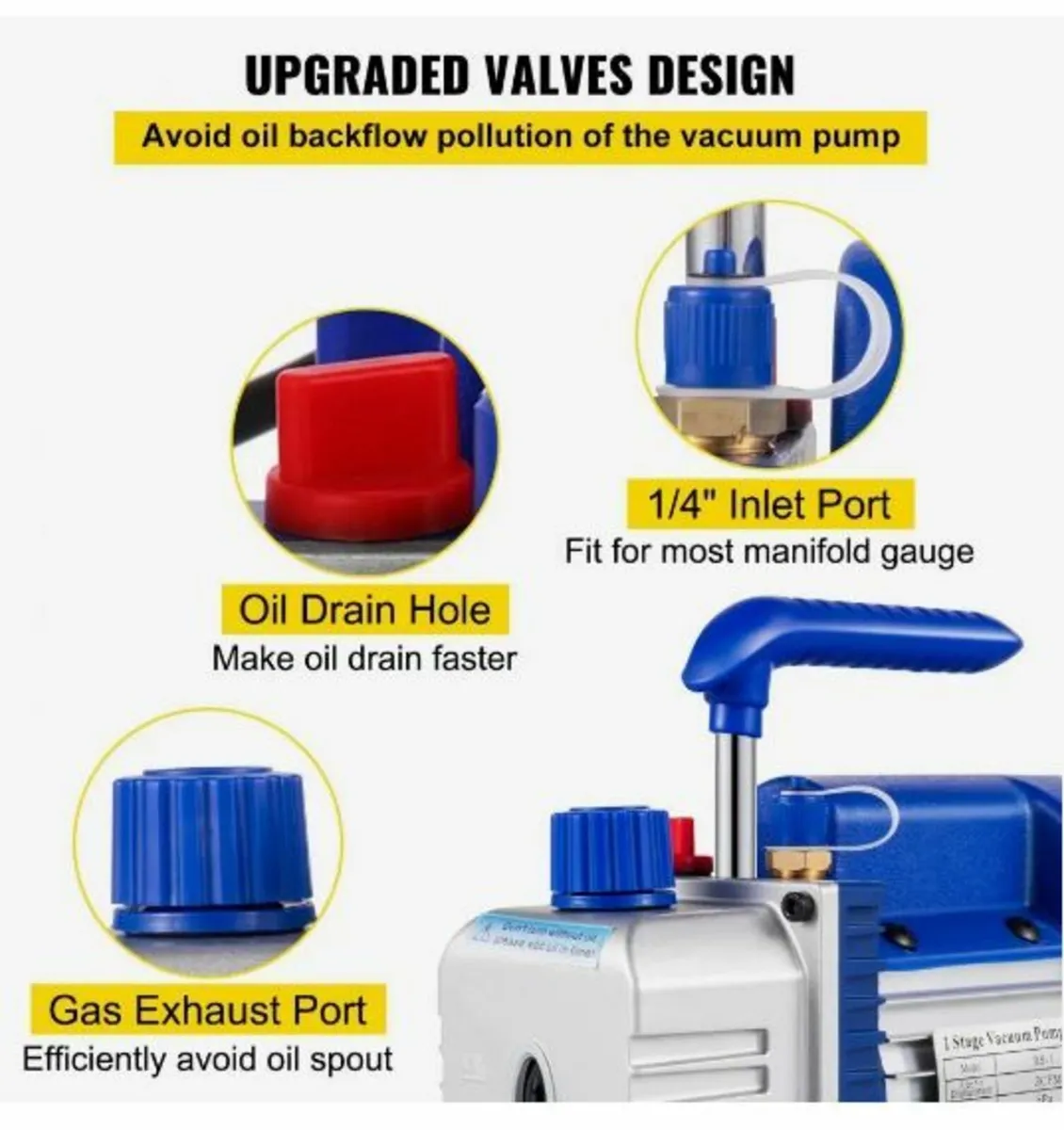 183 L/min(3CFM) 246W(1/3HP) Vacuum - Image 2