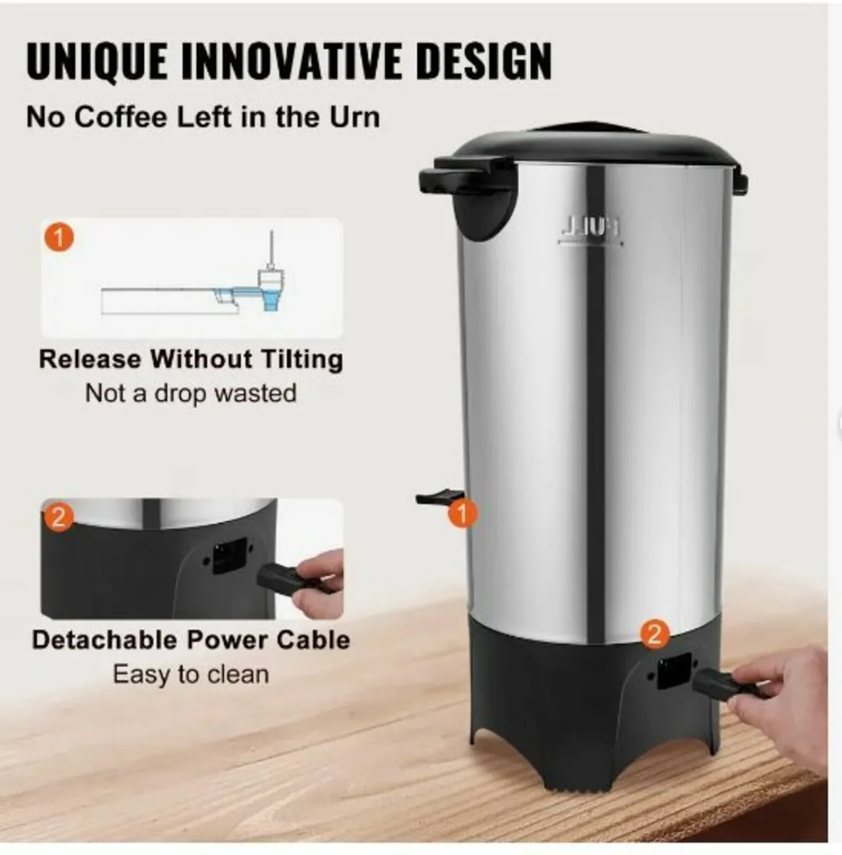 Commercial Coffee Urn, 50 Cups - Image 2