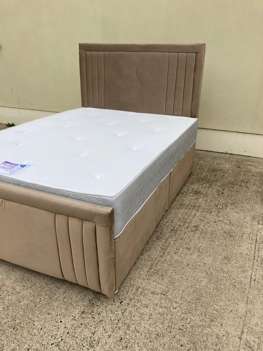 Bumper sandy divan beds and mattress - Image 1