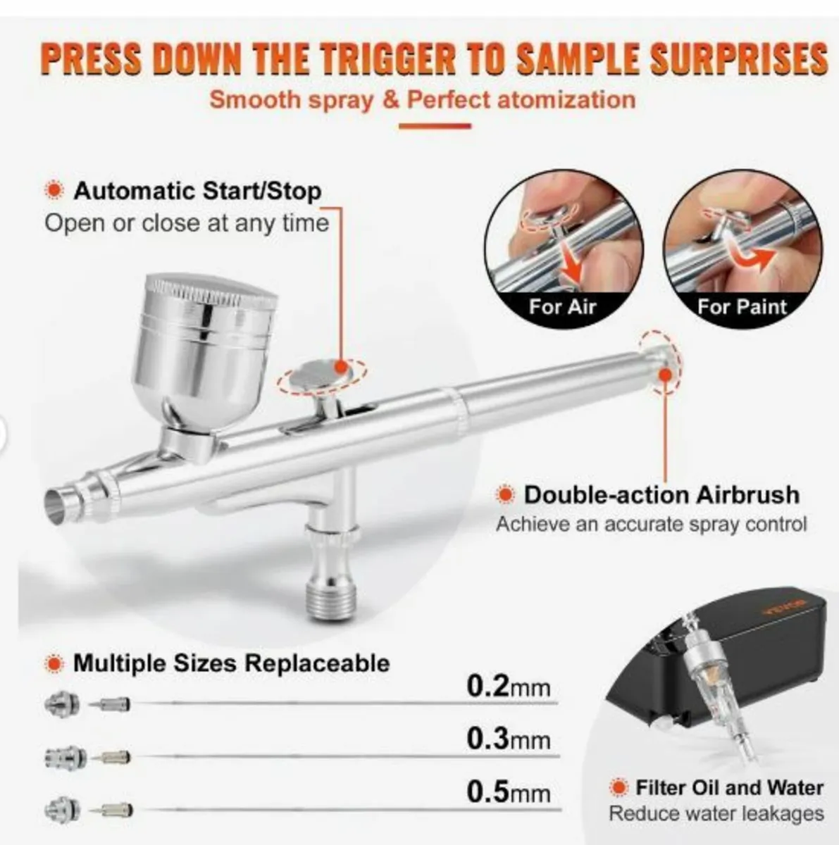 Airbrush Kit, Portable Airbrush Set - Image 2