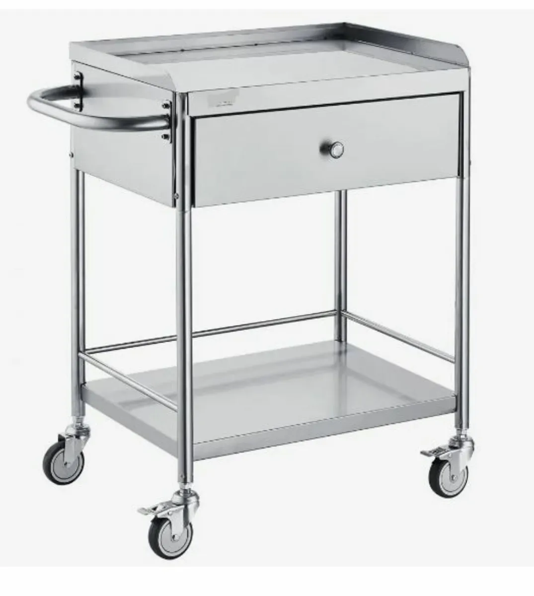 Medical Cart, 2 Layers Stainless Steel - Image 1