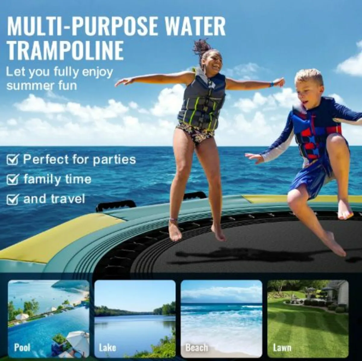 Inflatable Water Bouncer, 10ft Recreational water - Image 2