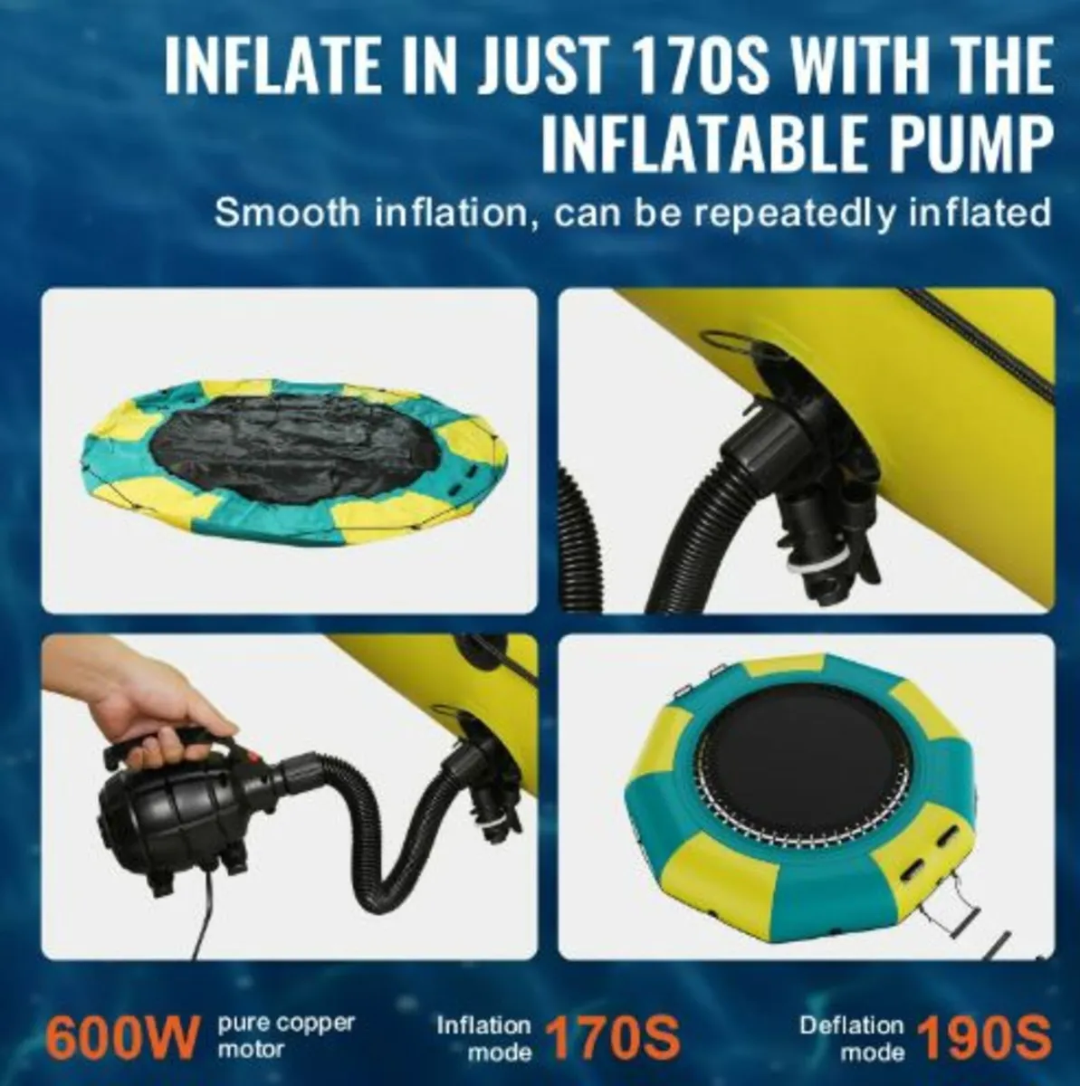 Inflatable Water Bouncer, 10ft Recreational water - Image 3