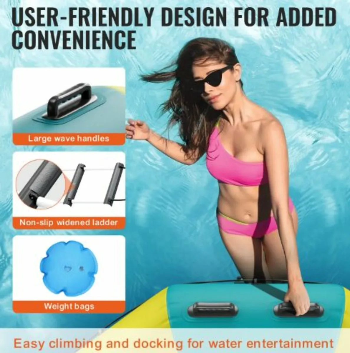 Inflatable Water Bouncer, 10ft Recreational water - Image 4