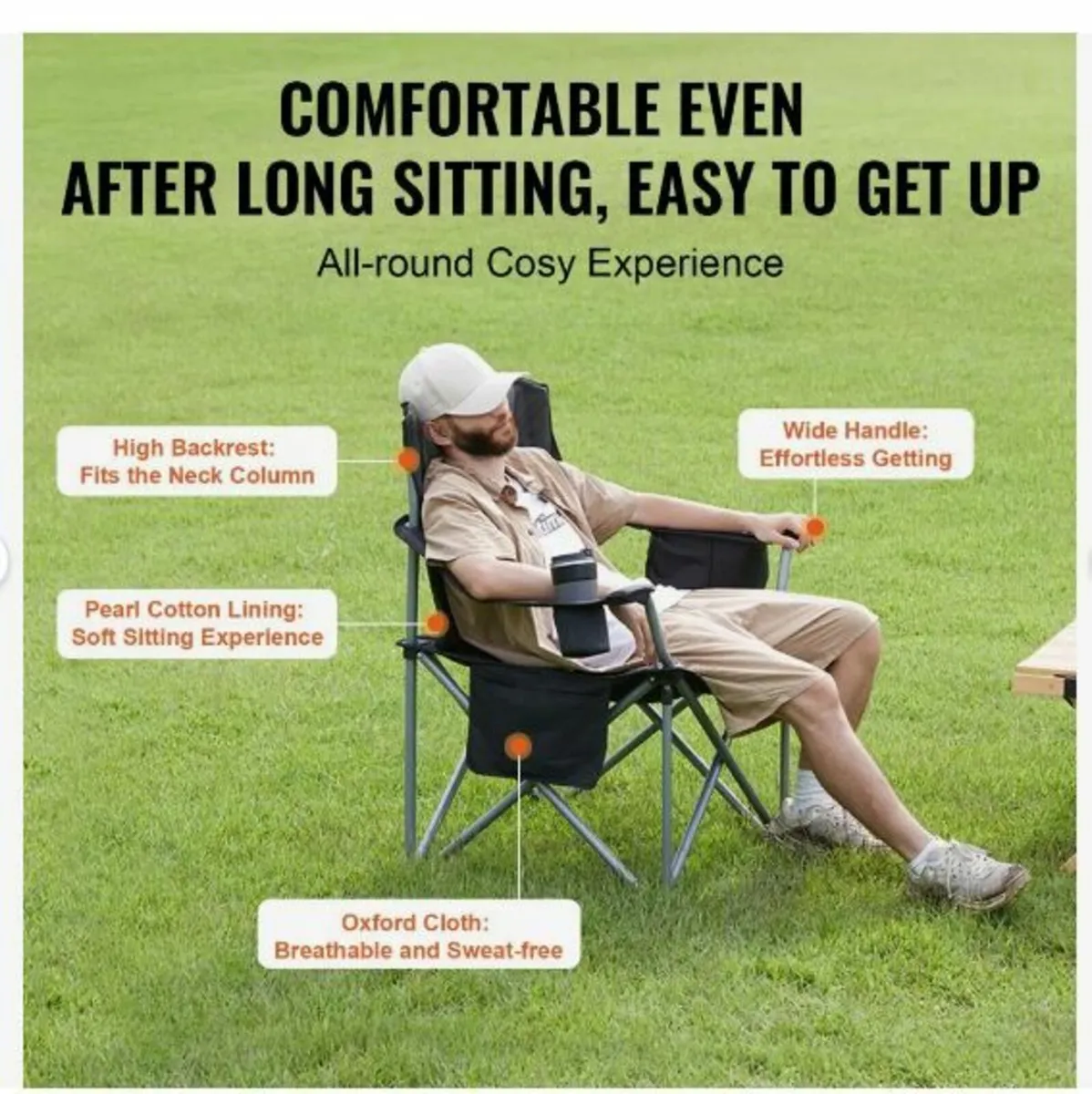 Camping Folding Chair for Adults - Image 2