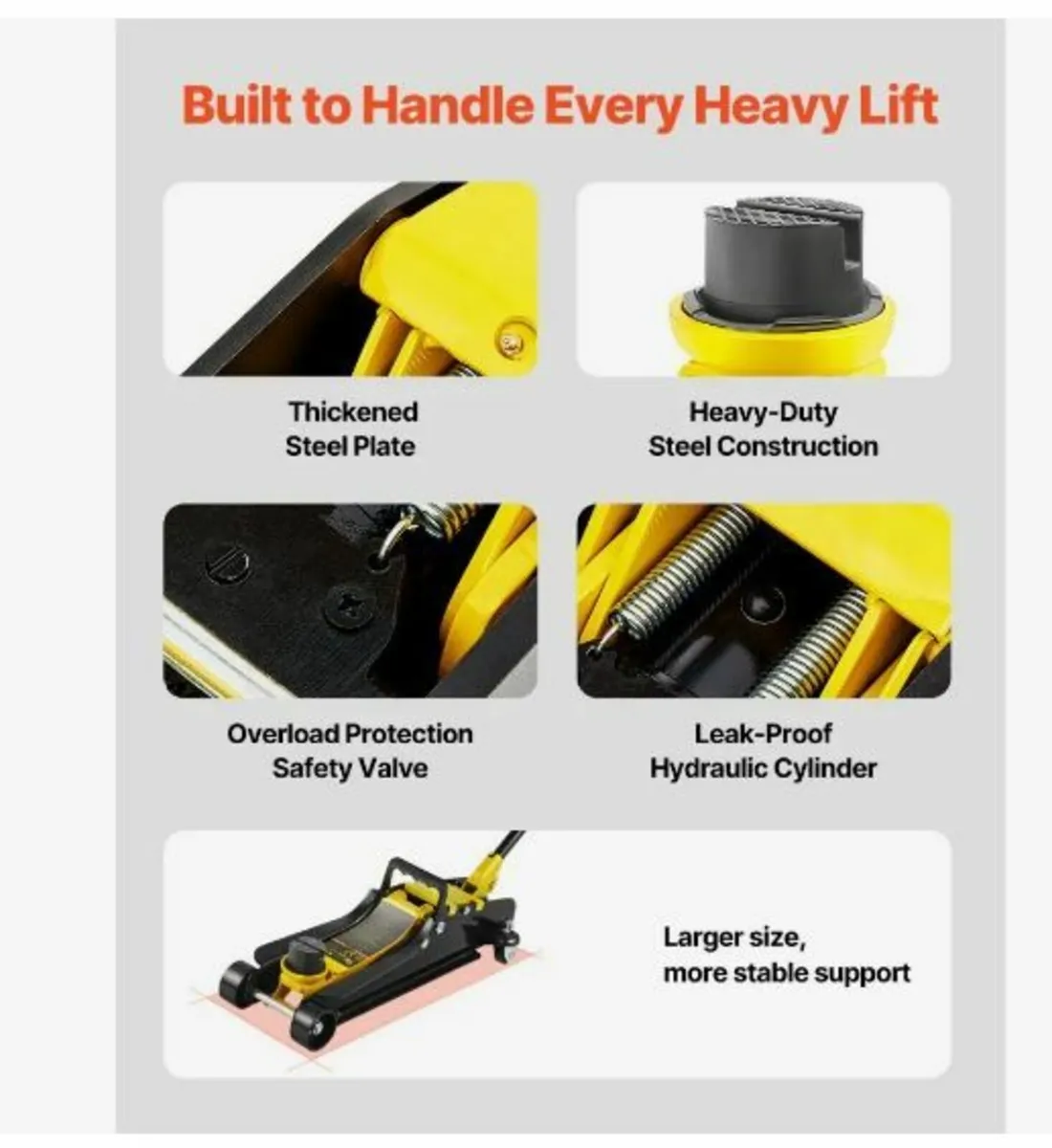 Floor Jack, 2.5 Ton Low Profile Floor Jack - Image 3