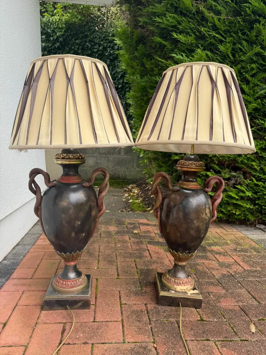 Pair of Tall Neoclassical Lamps (Thomas Blakemore) - Image 3