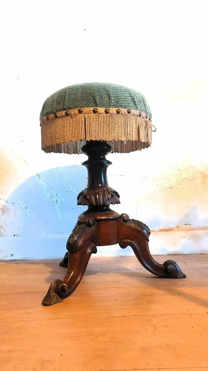 Antique Piano Stool - Image 1