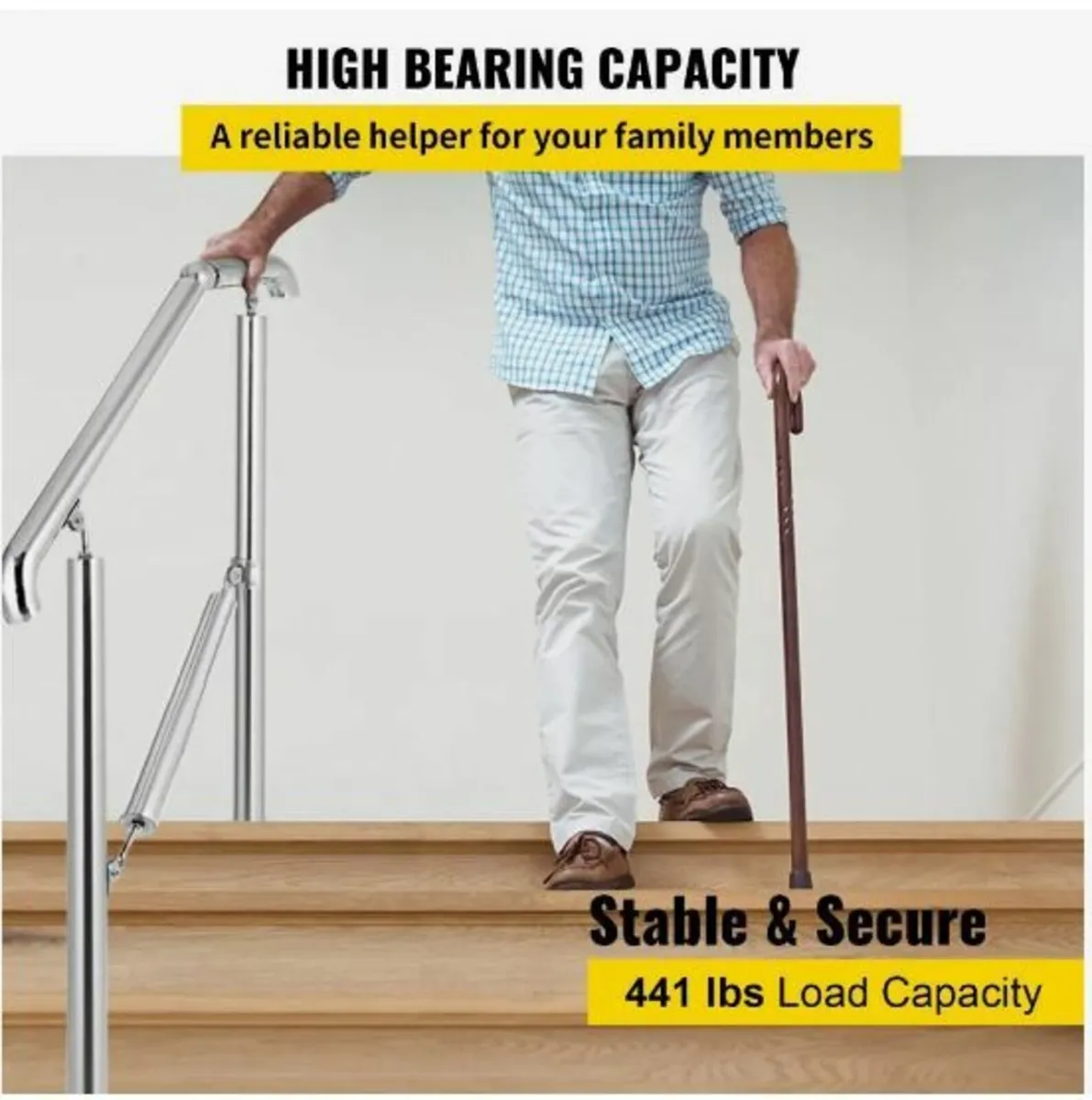 3 Step Railing Stainless Steel - Image 2