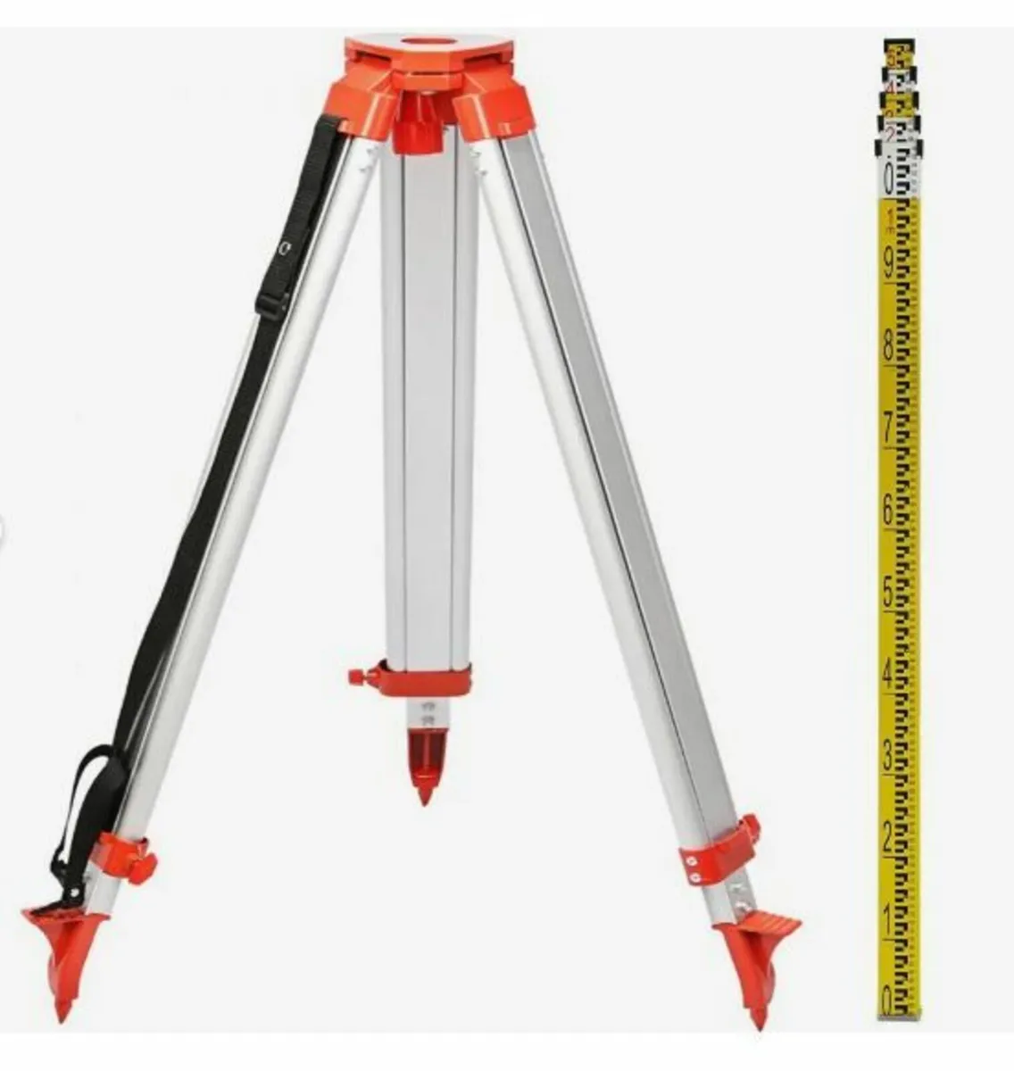 1.65M Aluminum Tripod + 5M 5 Section Dumpy Laser - Image 1