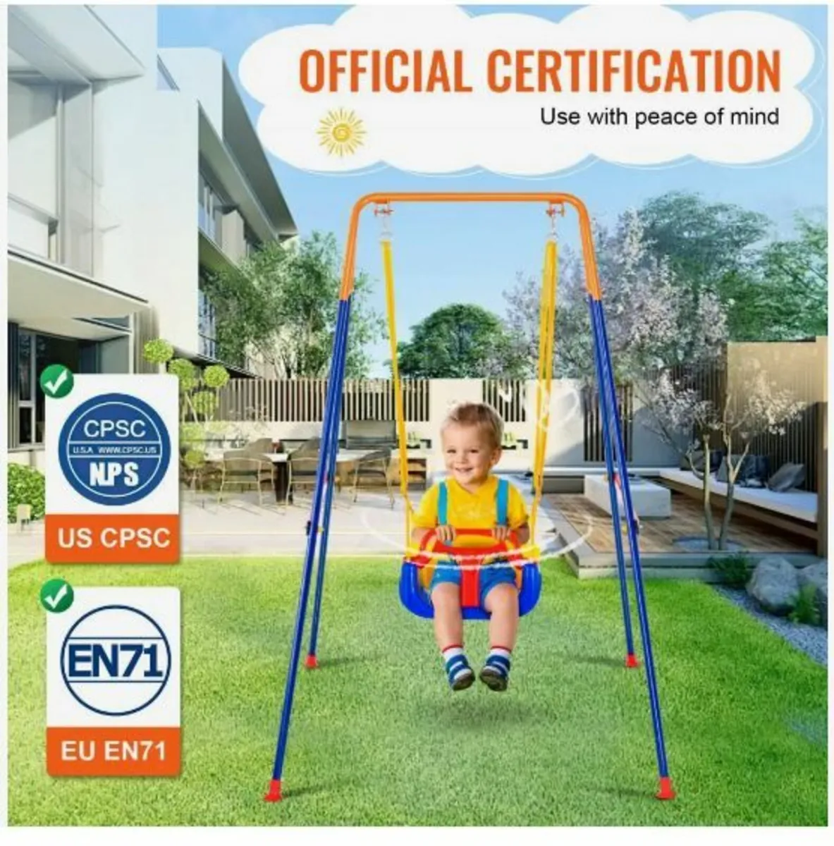 Swing Sets for Backyard, 3-in-1 Toddler - Image 4