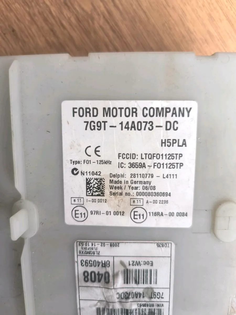 Ford Smax 2.0 tdci body control module BCM - Image 2