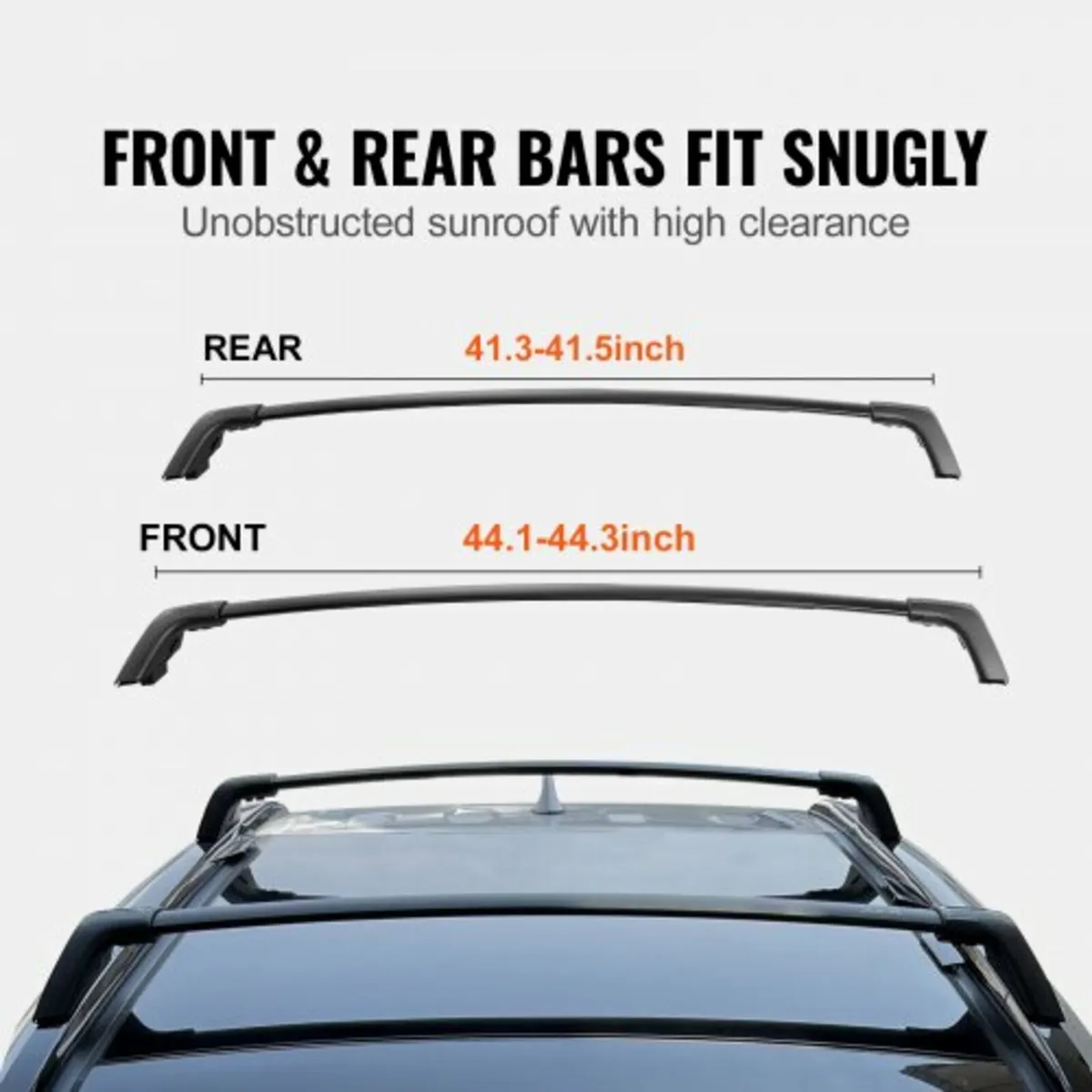 Roof Rack Cross Bars, Compatible with Toyota RAV4 - Image 1