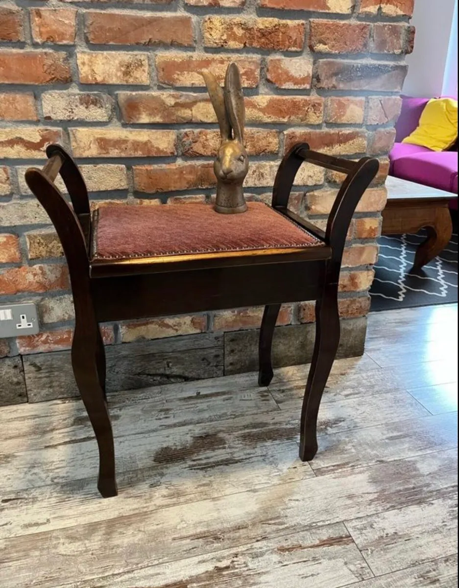Vintage piano stool - Image 1