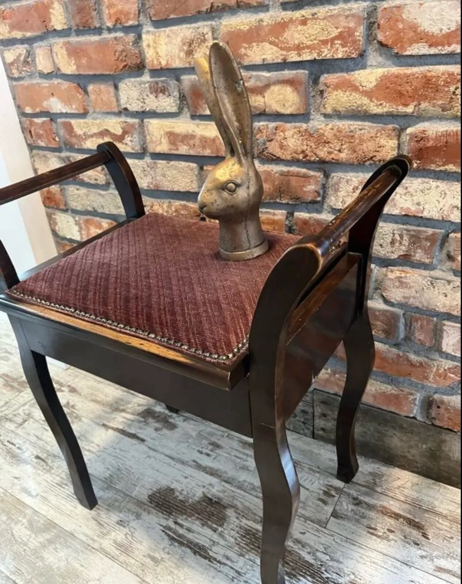 Vintage piano stool - Image 2