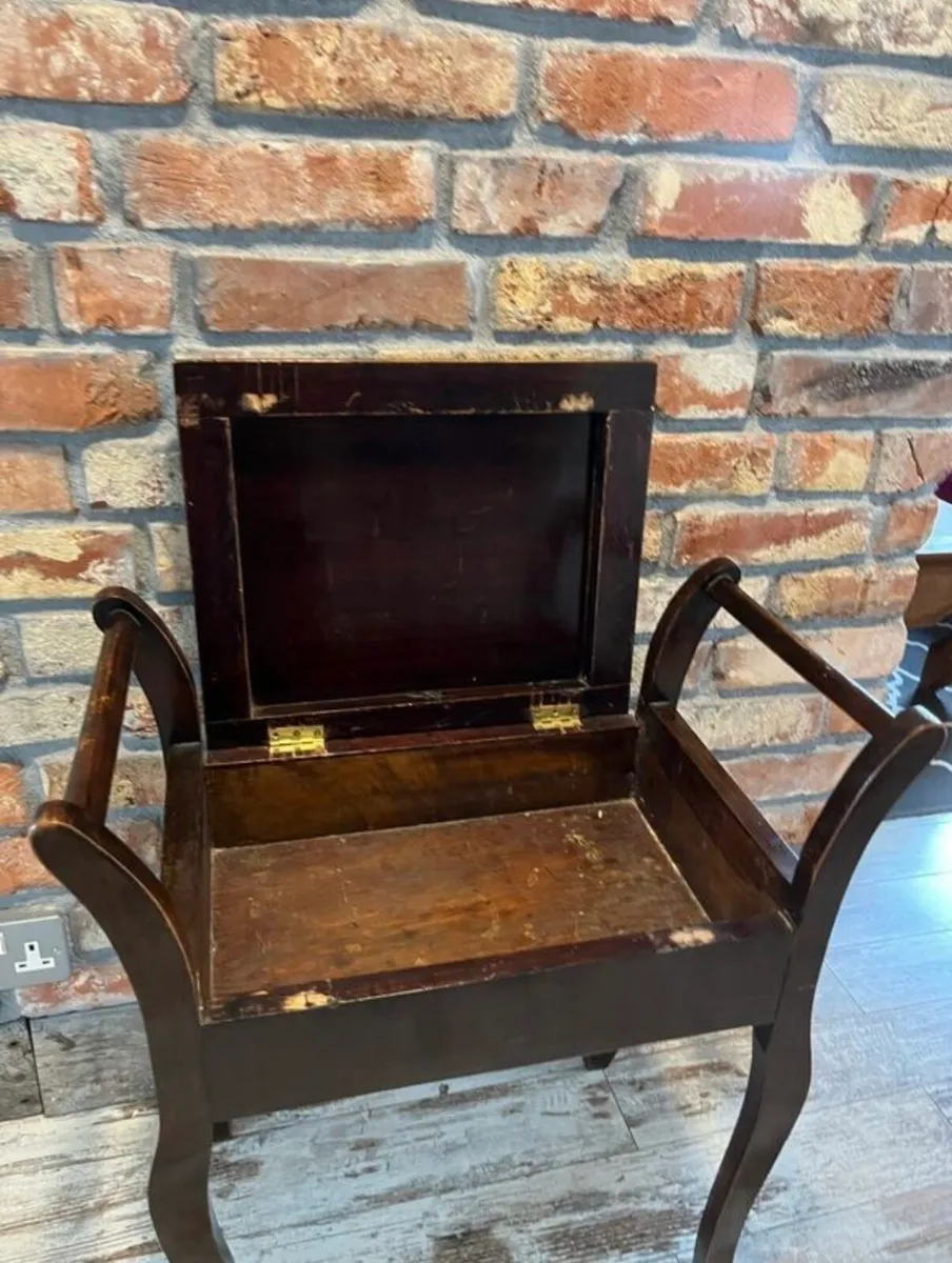 Vintage piano stool - Image 3