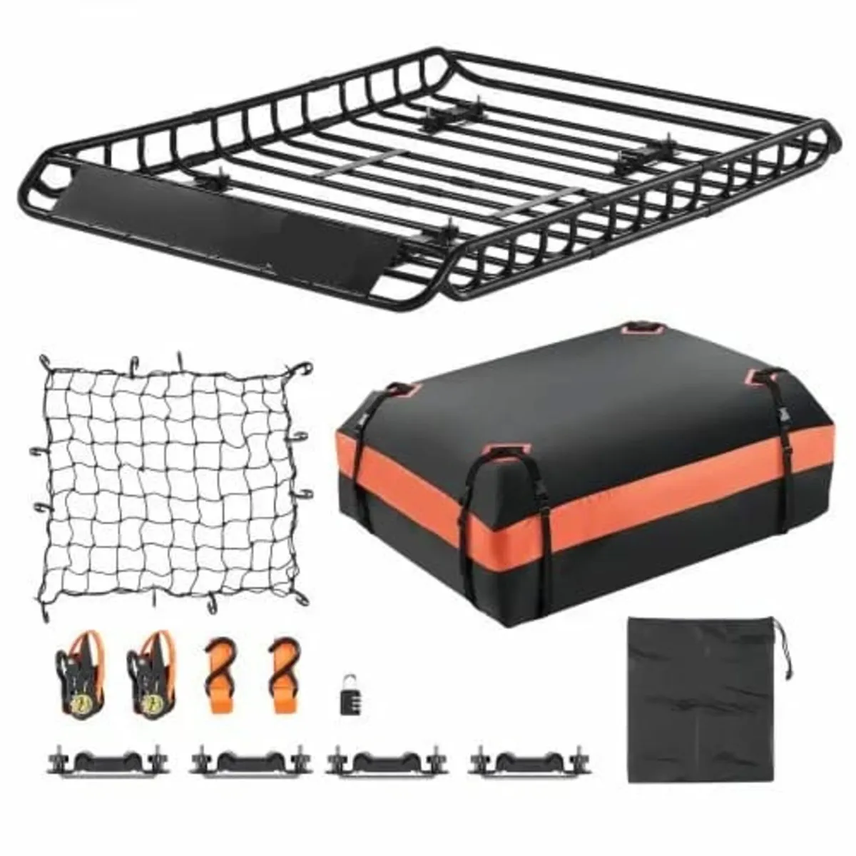 Roof Rack Basket, 51 x 36 x 4.1 in, Universal Roof - Image 1