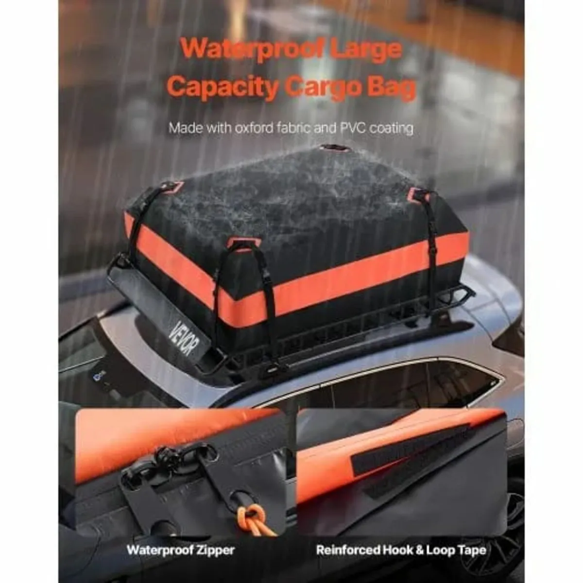 Roof Rack Basket, 51 x 36 x 4.1 in, Universal Roof - Image 4