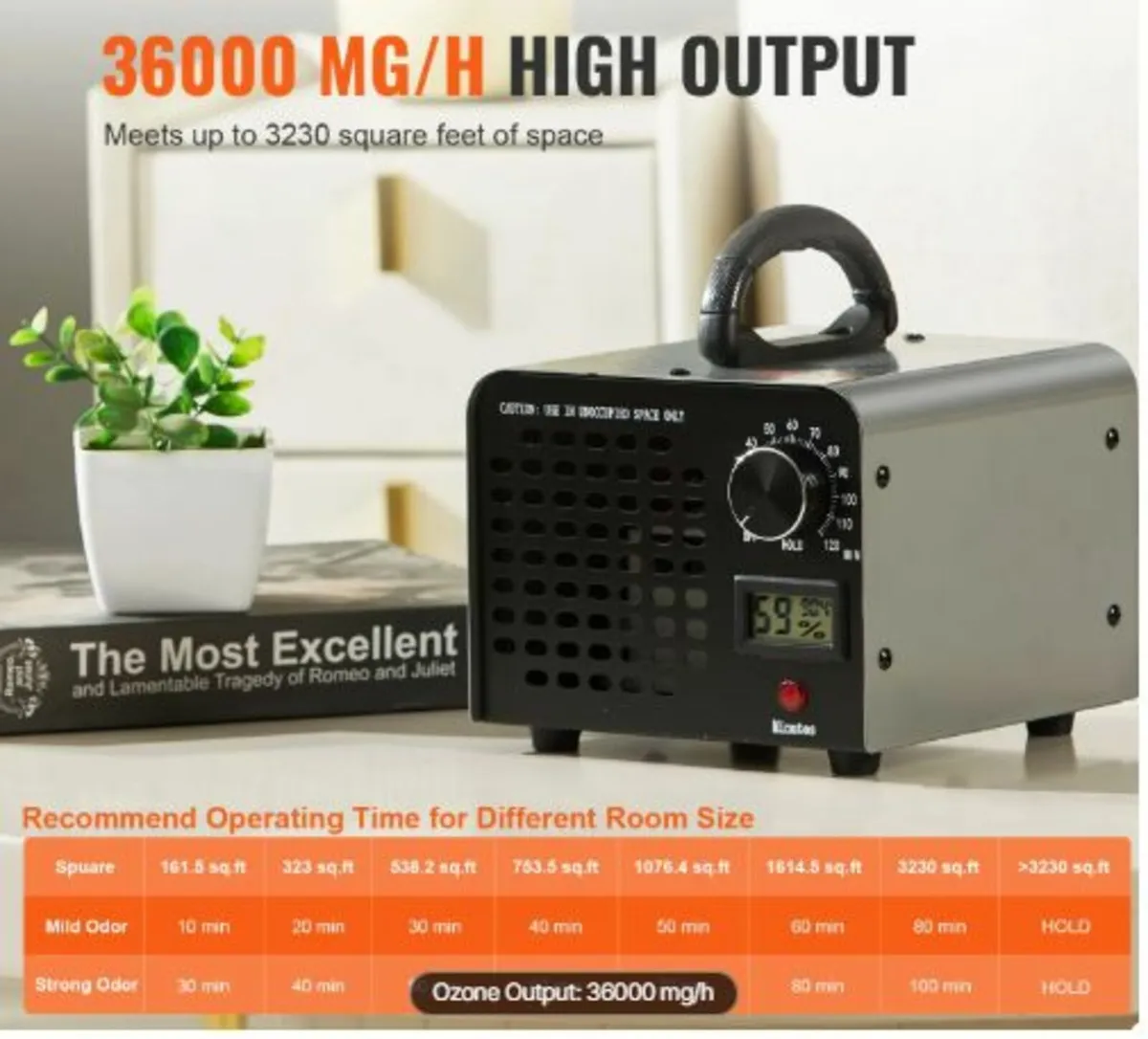 Ozone Generator 36000mg/h Ozone Machine Odor - Image 2