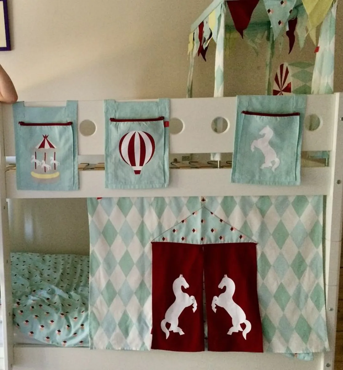 Flexa Bunk Beds with Ladder & Safety Rail -White - 400.00 ono in Cork & can deliver - Image 1