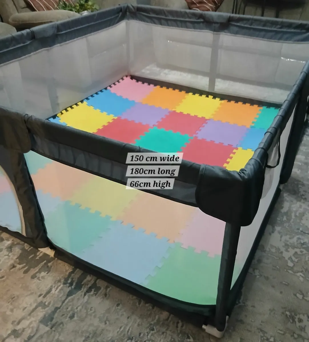 Playpen Large with Padded Floor - Image 1