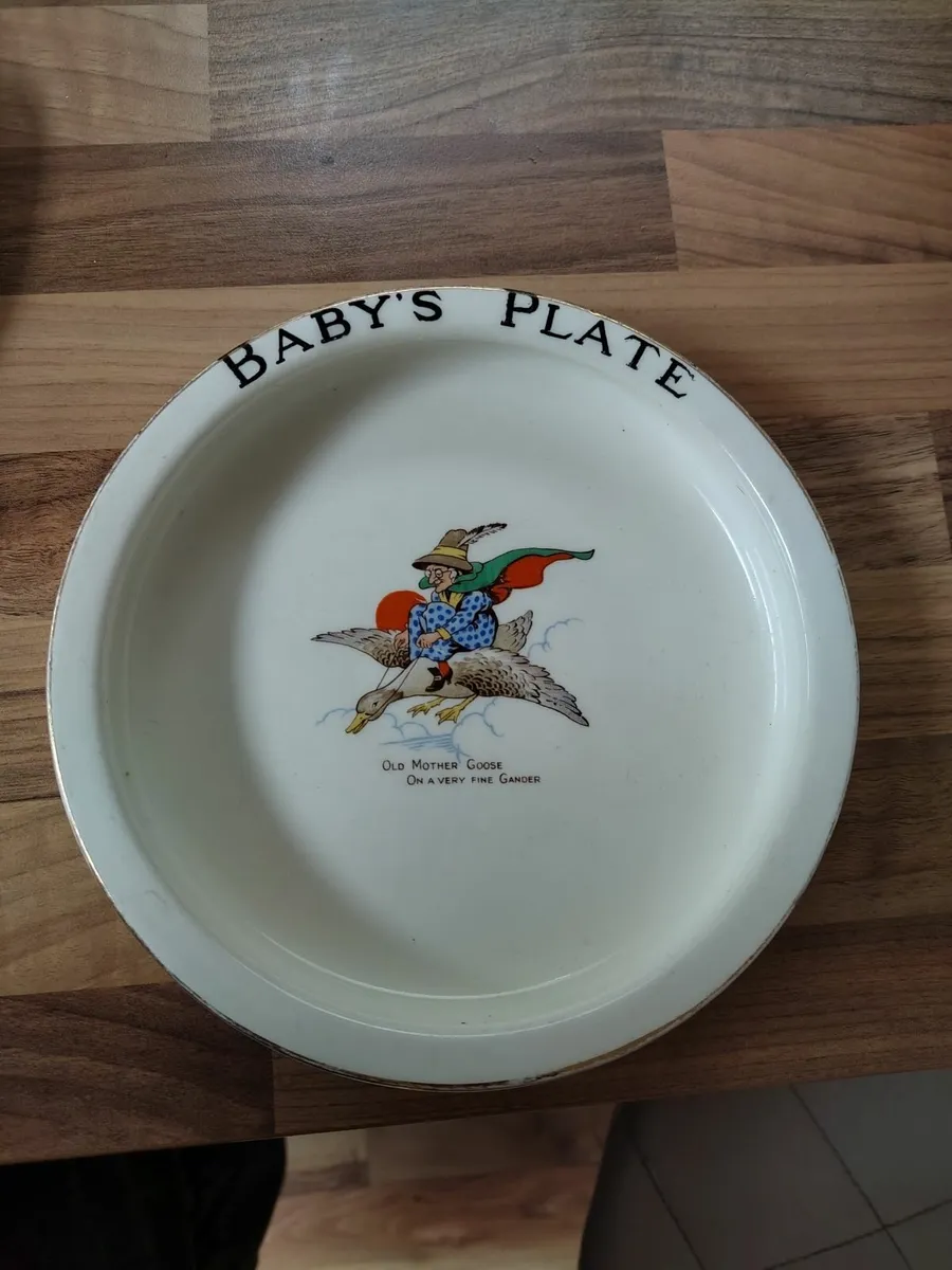 Vintage Mother Goose Baby's Plate - Image 2
