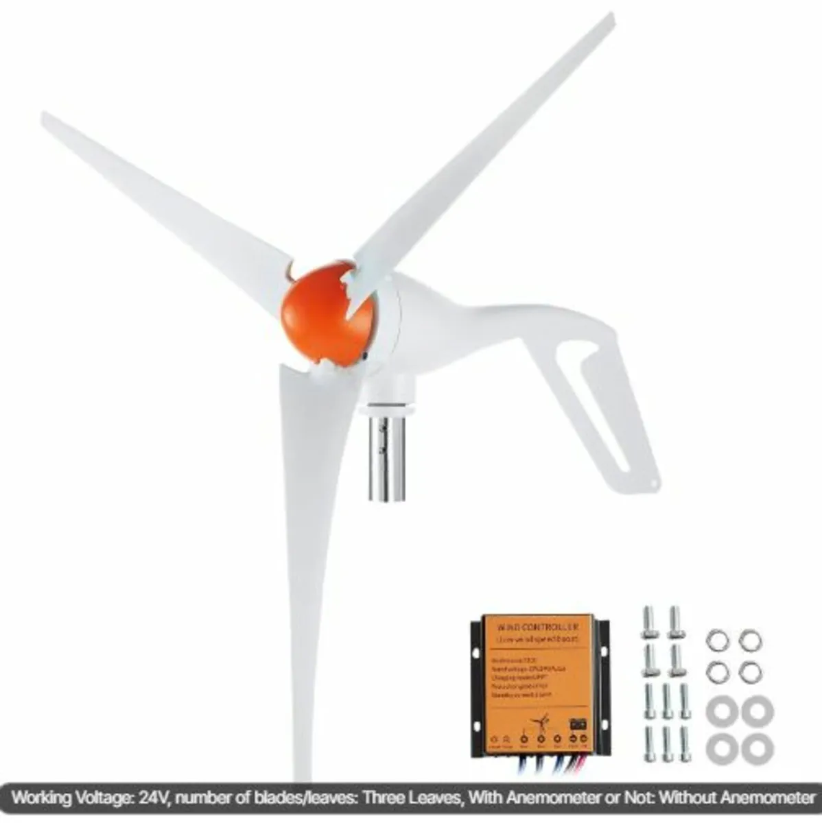 500W Wind Turbine Generator, 24V Wind Turbine Kit - Image 1