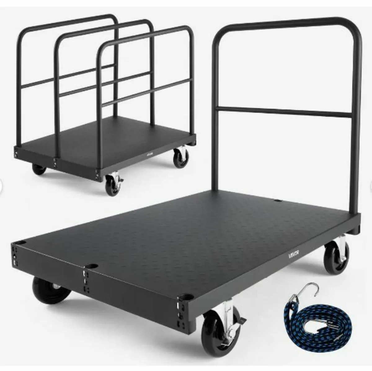 R Drywall Cart Dolly, 816 kg Load Capacity, 2-in-1 - Image 1