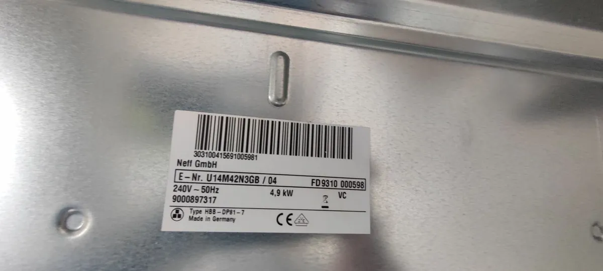 Neff double oven - Image 1