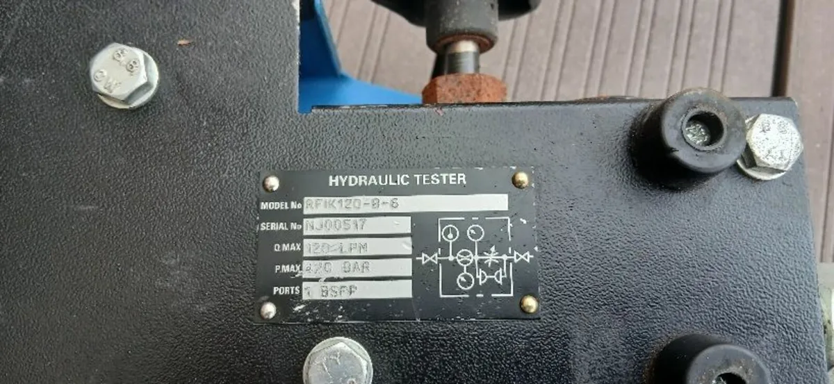 Hydraulic tester flow meter - Image 3