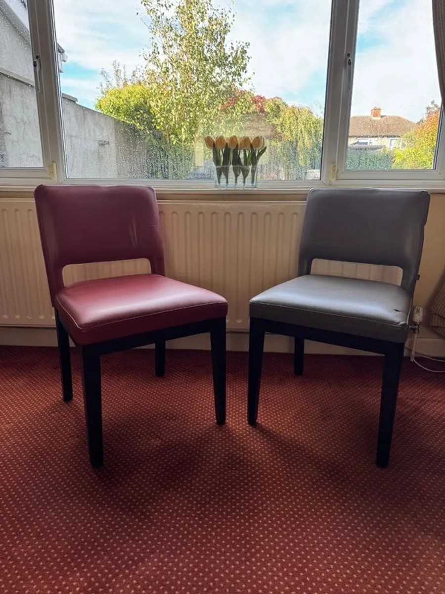 5 Orior leather chairs for sale - Image 1