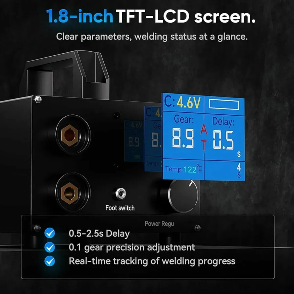 Dual Farad Spot Welder, 25 Gears Adjustable 3000F - Image 2