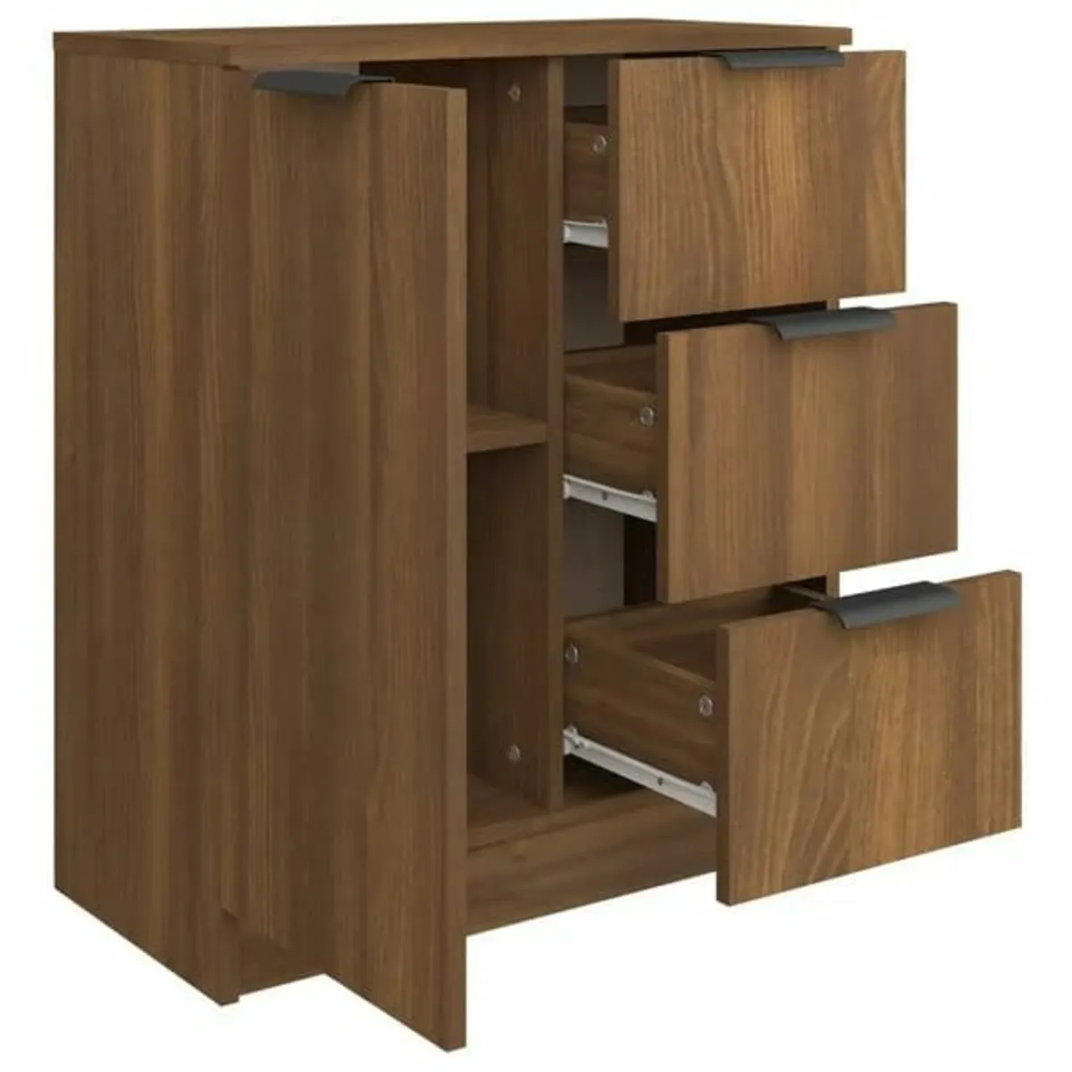 Sideboard Brown Oak Engineered Wood - Image 2