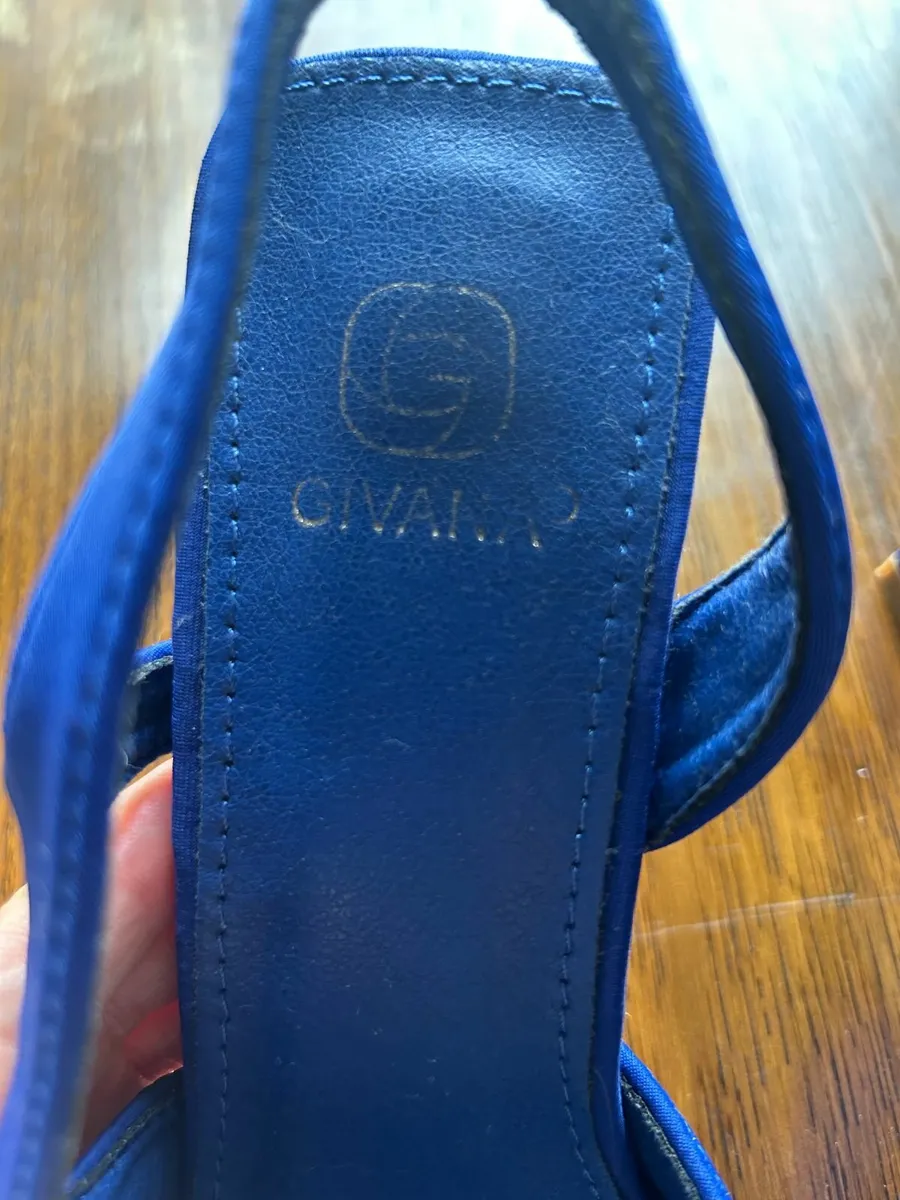 Ladies slingback shoe - electric  blue - Image 1