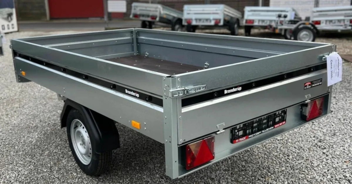 Trailer 750kg, galvanized, brand new condition. - Image 1