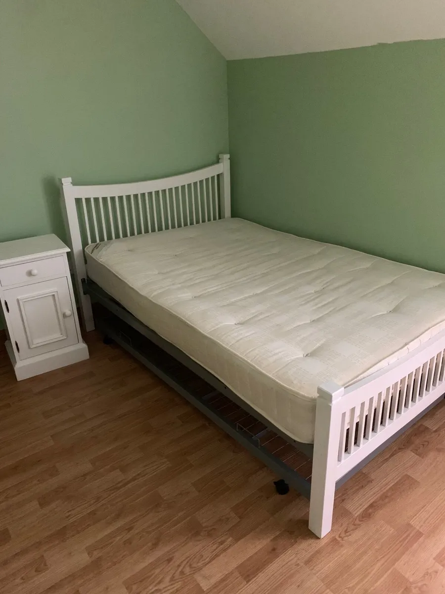 Double bed, Mattress, underbed  storage, locker - Image 1