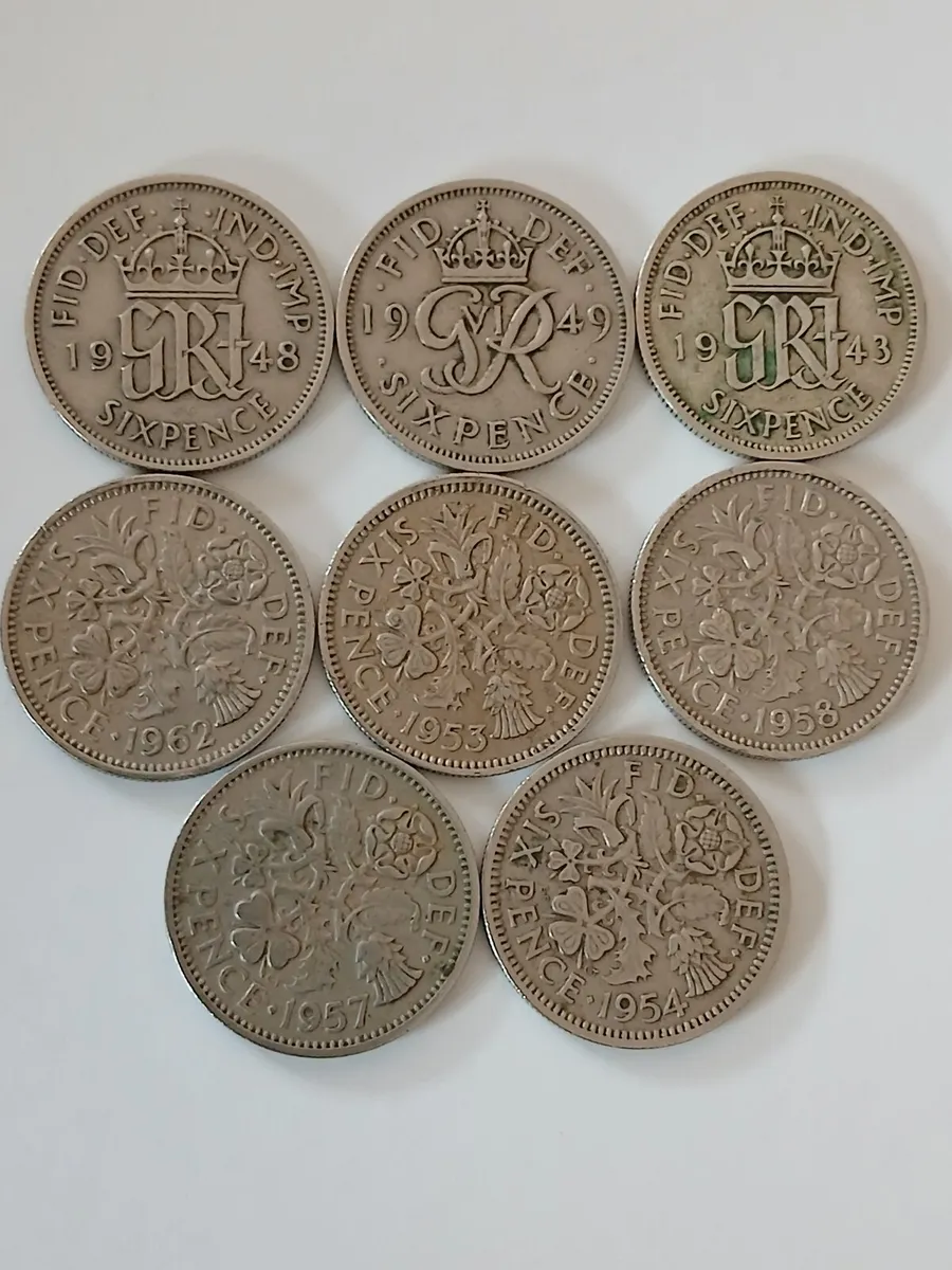 Sixpence coins
