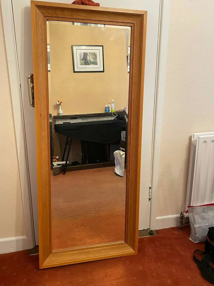Large Bevel Edge Mirror