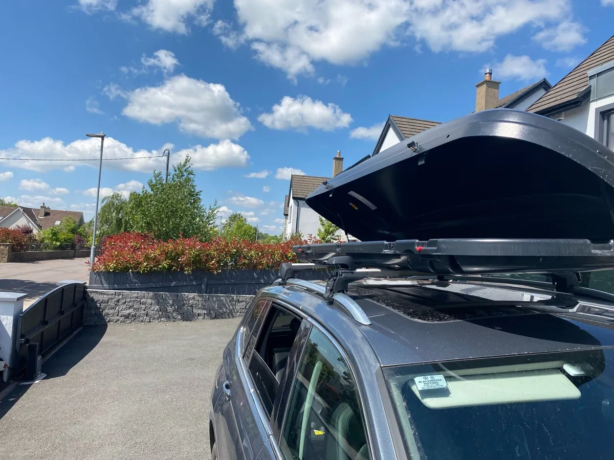 Volkswagen roof box and bars - Image 3