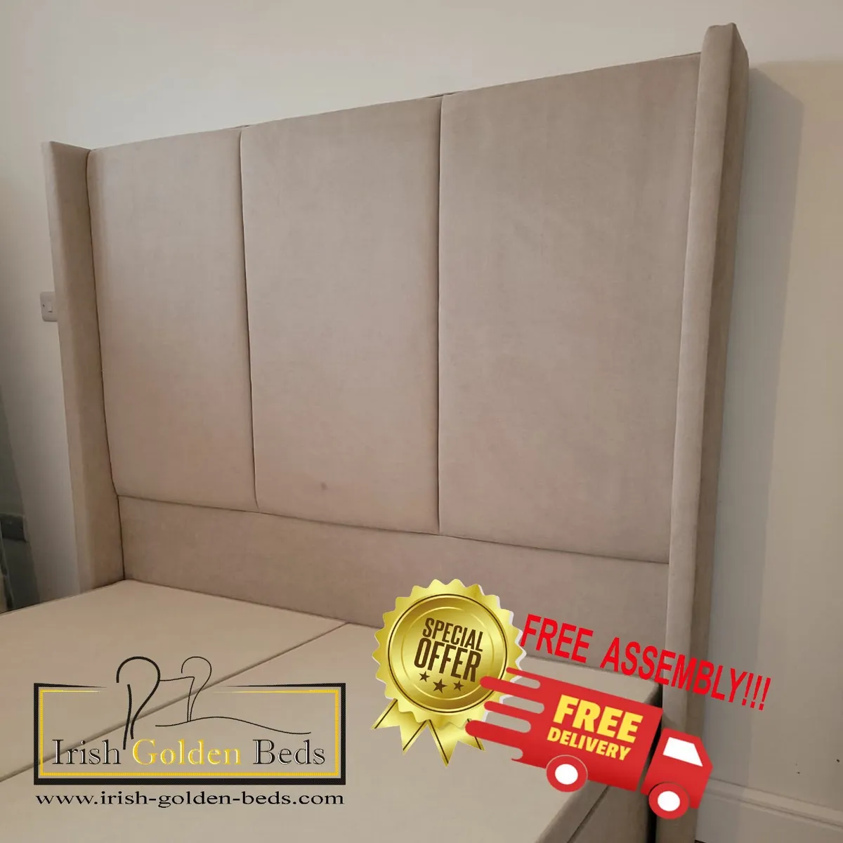 bed frame and headboard, free delivery - Image 1