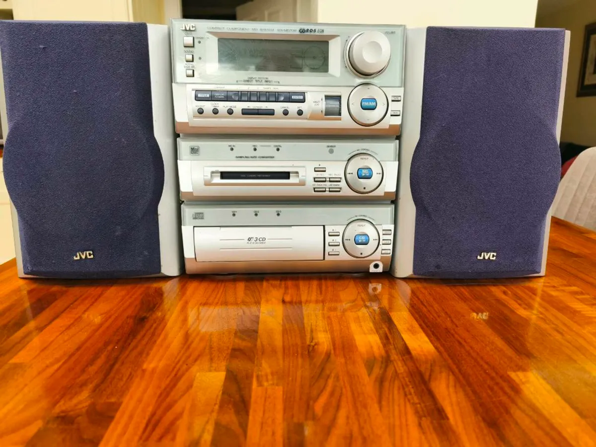 Rare JVC MX-MD70R minidisk, 3 CD HiFi system - Image 1
