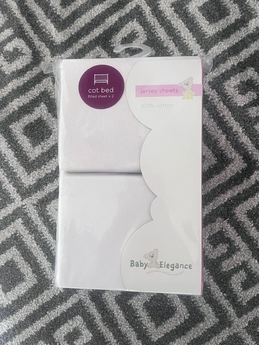 New 2x cot bed sheets