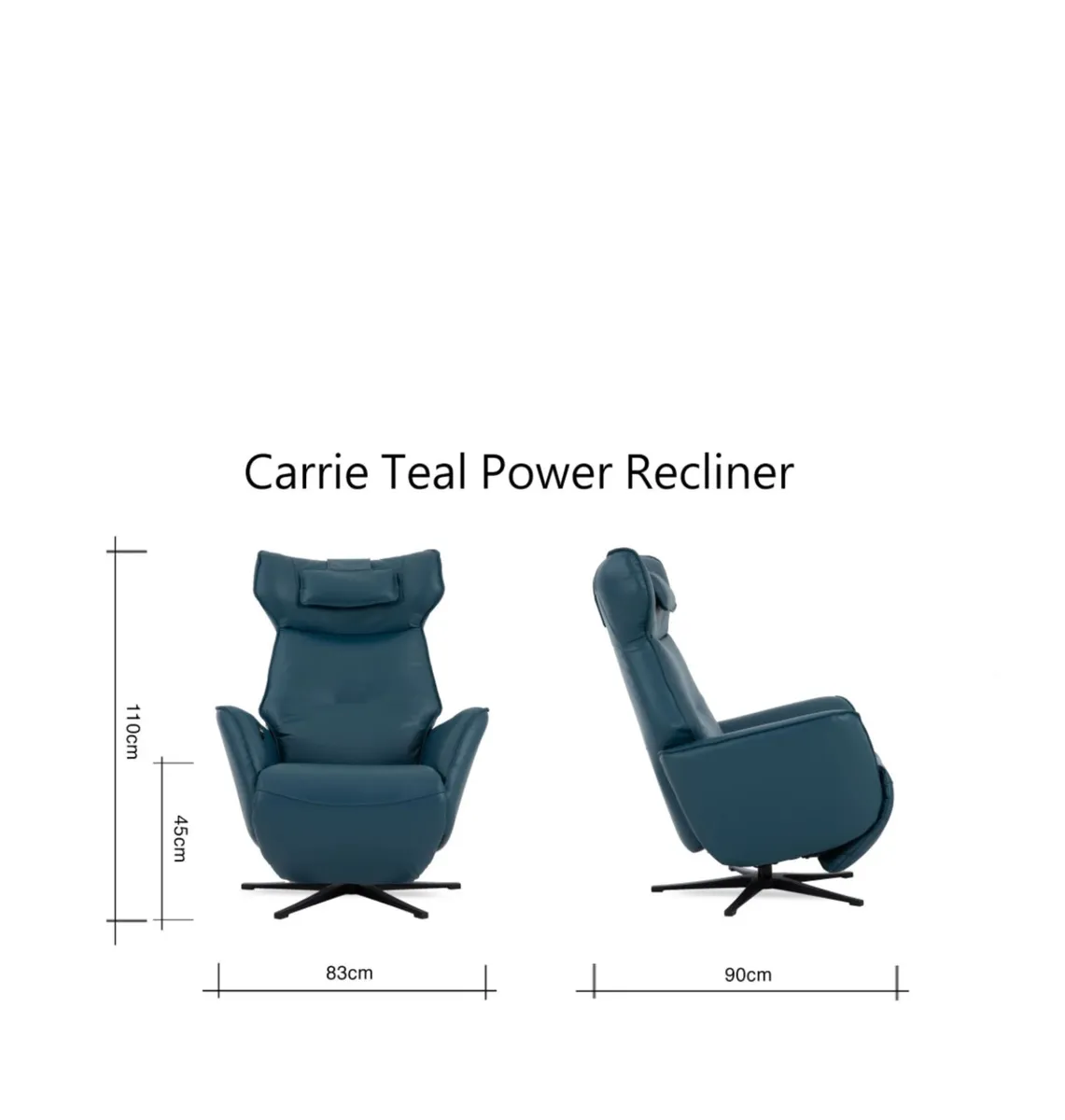 Carrie Teal Power Recliners(3) - Great Condition - Image 2