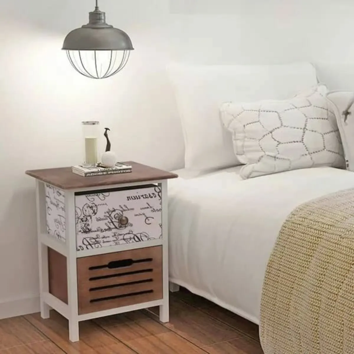 Bedside Cabinets 2 pcs Wood - Image 2