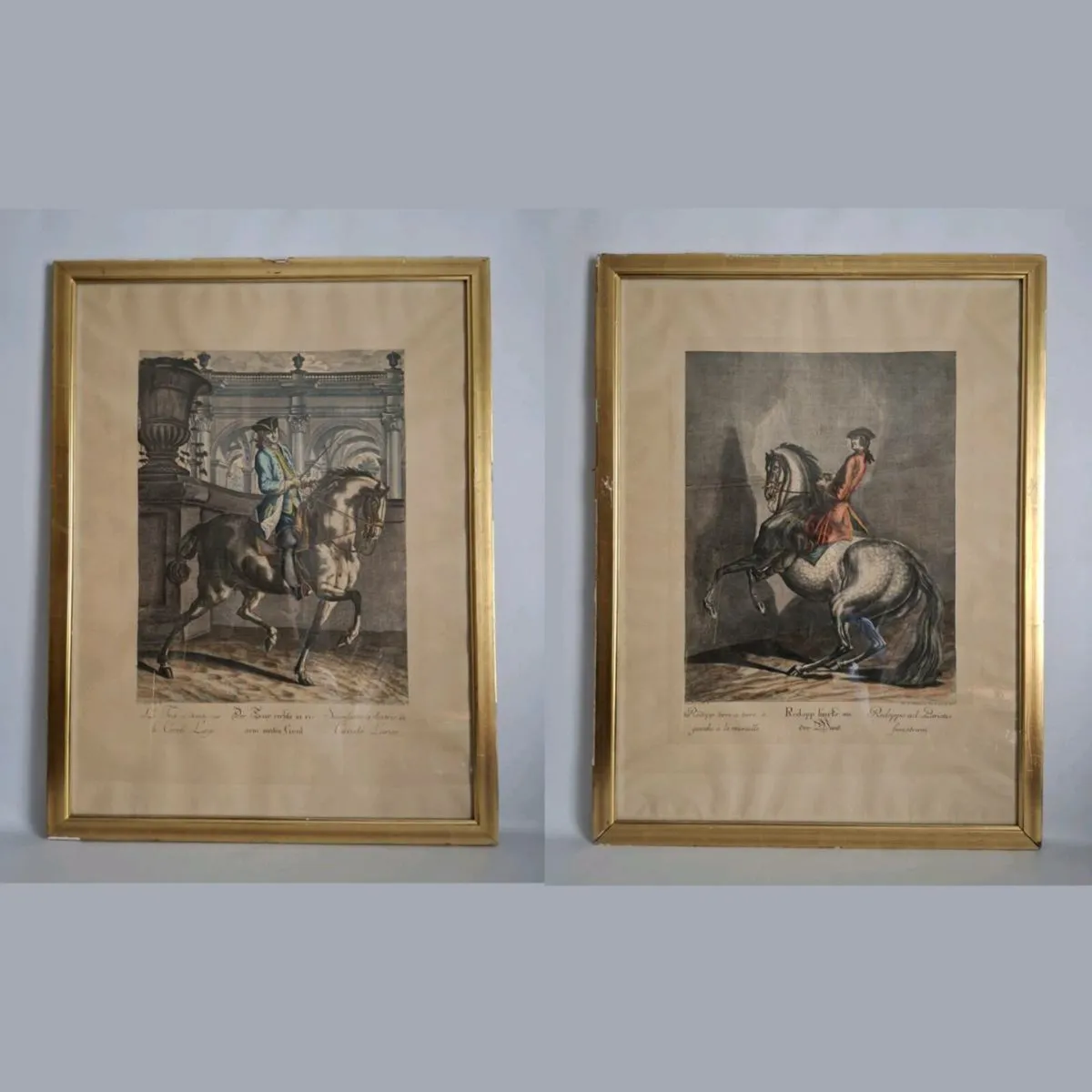 Pair of Large Johann Elias Ridinger Prints - Image 1