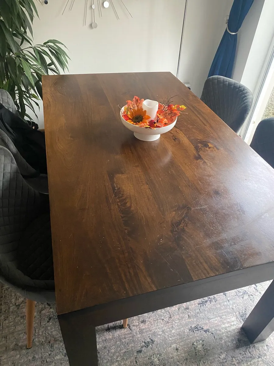 Solid Wood Dining Table - Image 1
